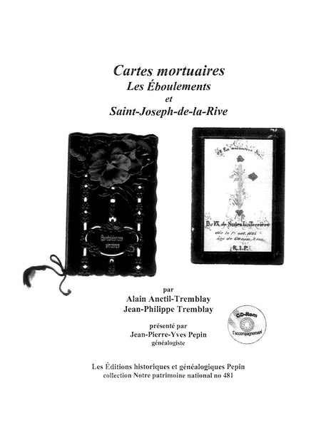PN-481 - Cartes mortuaires  Les Éboulements et Saint-Joseph-de-la-Rive