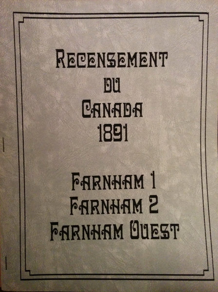 N-0058 - Recensement du Canada 1891