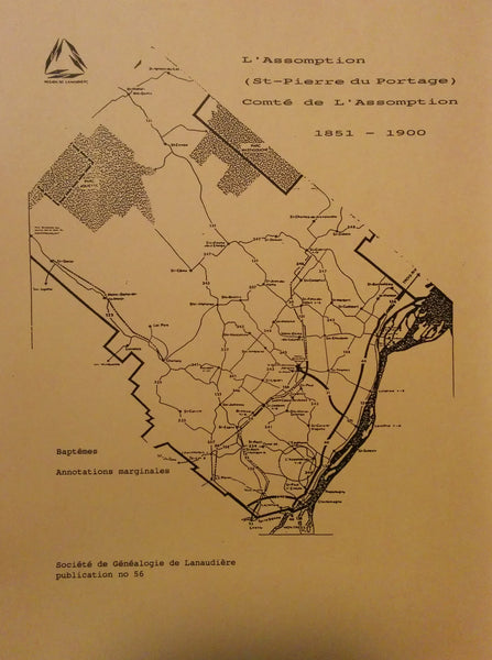 N-0102 - BA de la paroisse L'Assomption (St-Pierre-du-Portage) de L'Assomption 1851 - 1900, tome 2