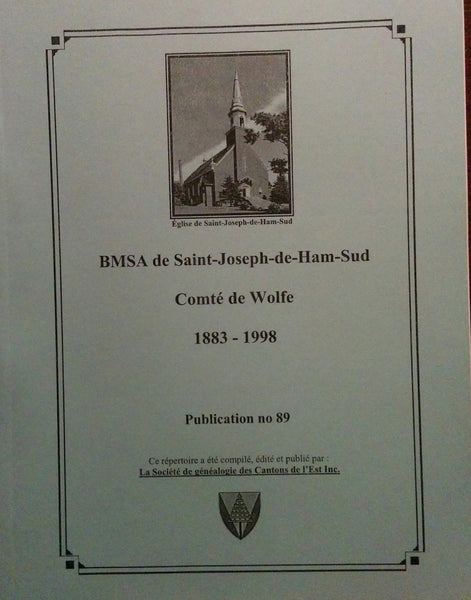 N-0921 - BMSA de Saint-Joseph-de-Ham-Sud 1883-1998