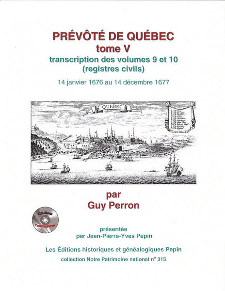 Prévôté de Québec, tome V
