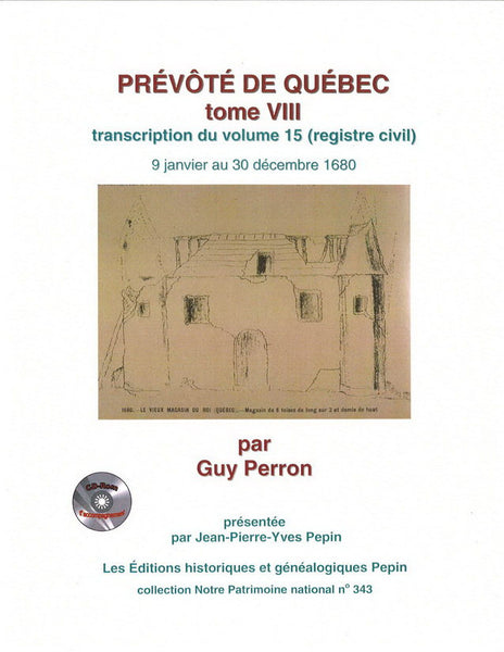 Prévôté de Québec, tome VIII