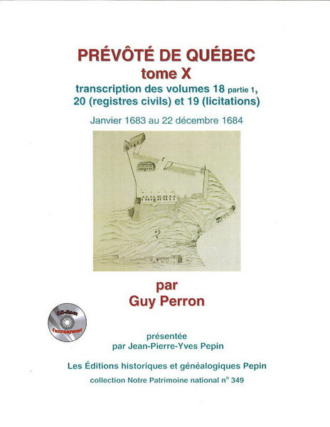 Prévôté de Québec, tome X