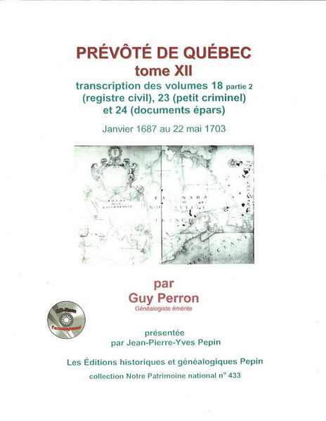 Prévôté de Québec, tome XII