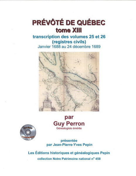 Prévôté de Québec, tome XIII